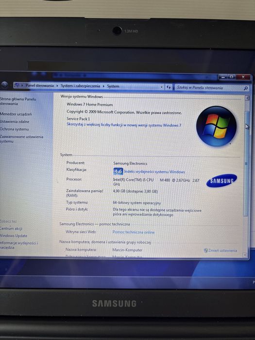 Laptop Samsung RC510