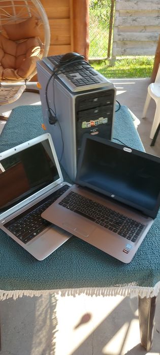 Laptopy x2 i stacjonarny komputer