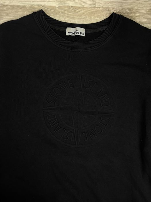 Czarna bluza z dużym logo Stone Island rozmiar XL stan bardzo dobry