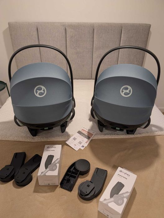 Conjunto Cybex Ovos Cloud G Plus + com adaptadores Gazelle S