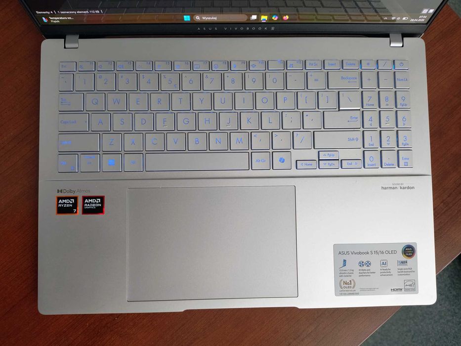 ASUS Vivobook S 16 OLED M5606UA-MX040W – Ryzen 7 / 32 GB RAM / 1 TB SSD / OLED 3.2K 120 Hz
