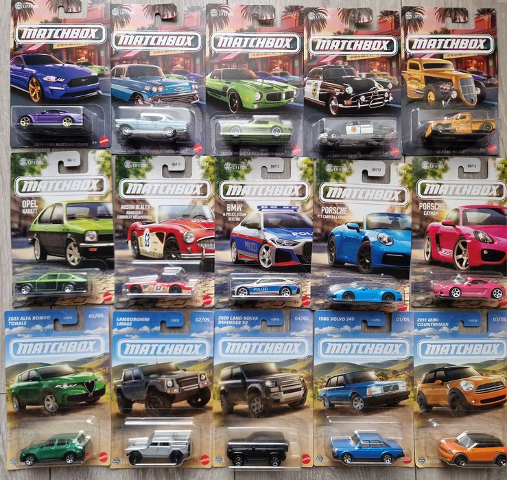 Zestaw 15 autek Matchbox