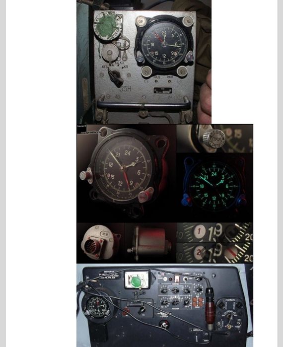Zegar lotniczy Blok 55M SPRAWNY zaplombowany. Jak nowy