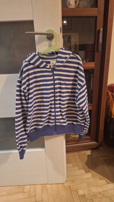 Bluza z kapturem 158 rozpinana