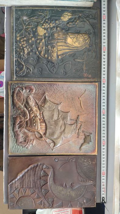 Латунные красивые чеканки