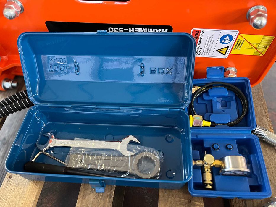 Martelo Hidr. p/Escavadores 2.5-5T HAMMER-530-2 Ponteiras ENVIO GRATIS