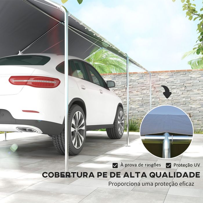 Garagem Exterior / Tenda para Carro – 294x595x260 cm