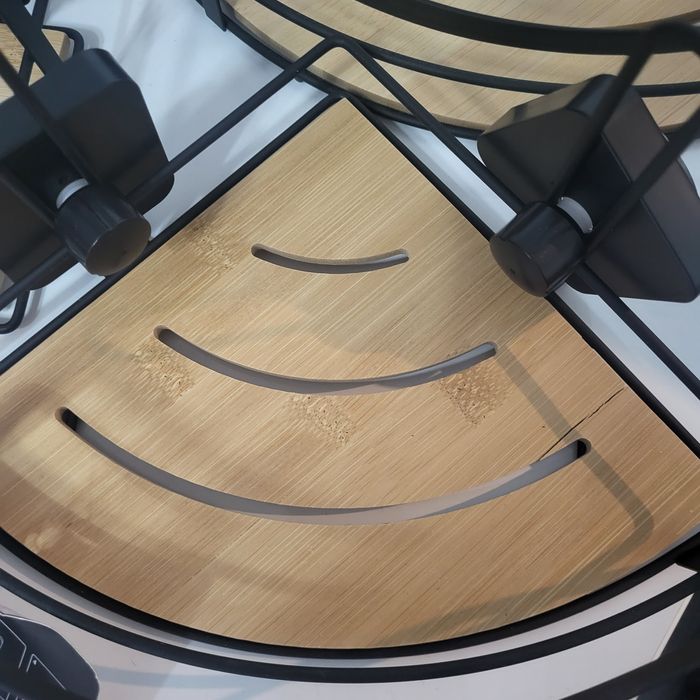 Półki łazienkowe bambusowe