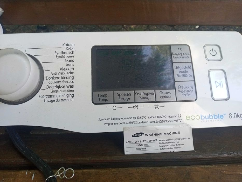 Programator pompa bęben części pralka Samsung eco bubble WF81F5E5P4W