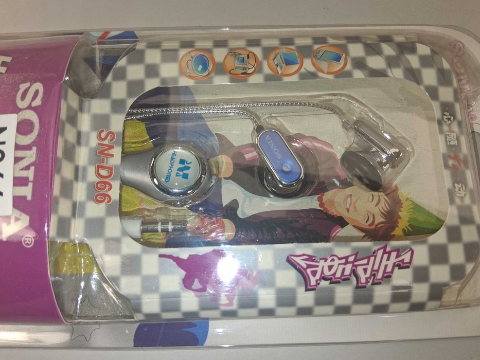 N064 Sonia Słuchawki Douszne SN-D66 Stereo For MP3 MP4 Retro