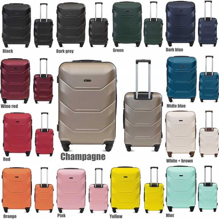 Валіза дорожня М Середня 63л 65х44х28см Дорожній чемодан на 4х колесах