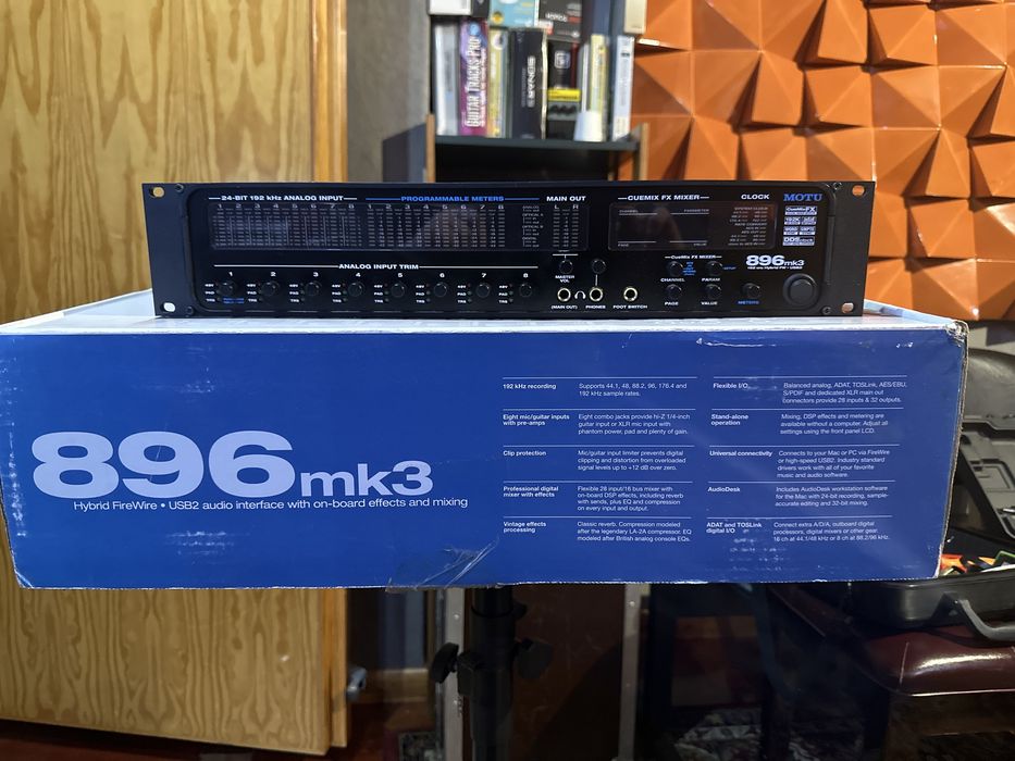 Interface de Áudio Motu 896MK3 – Como Nova