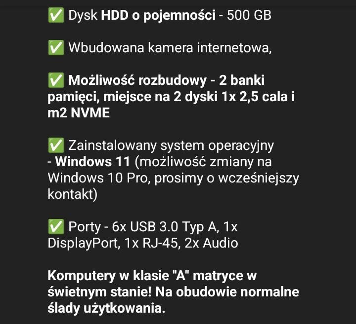 Komputer HP ( komputer i monitor w jednym)