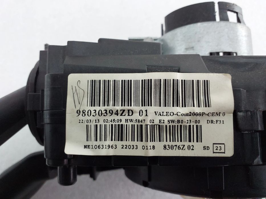 Conjunto / manetes de luzes e limpa vidros PEUGEOT 208