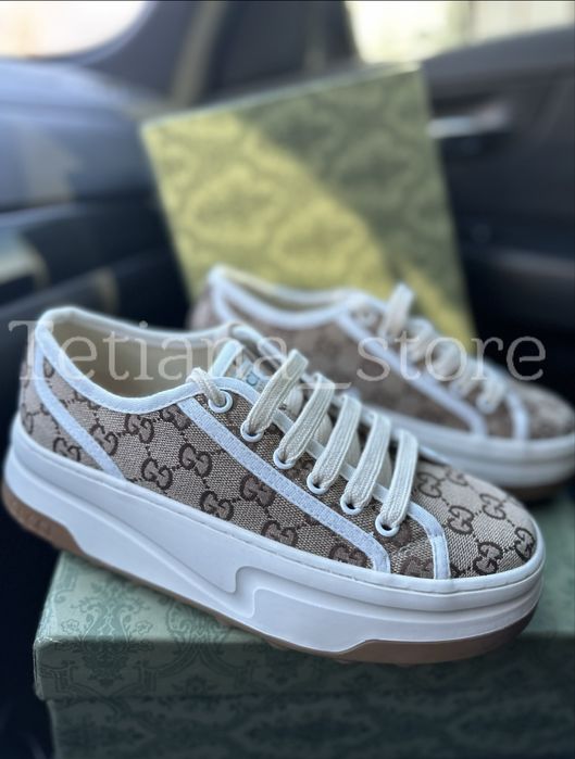 Кросівки жіночі високі Гуччі Гуччи на високій підошві 37 38 39 40 41