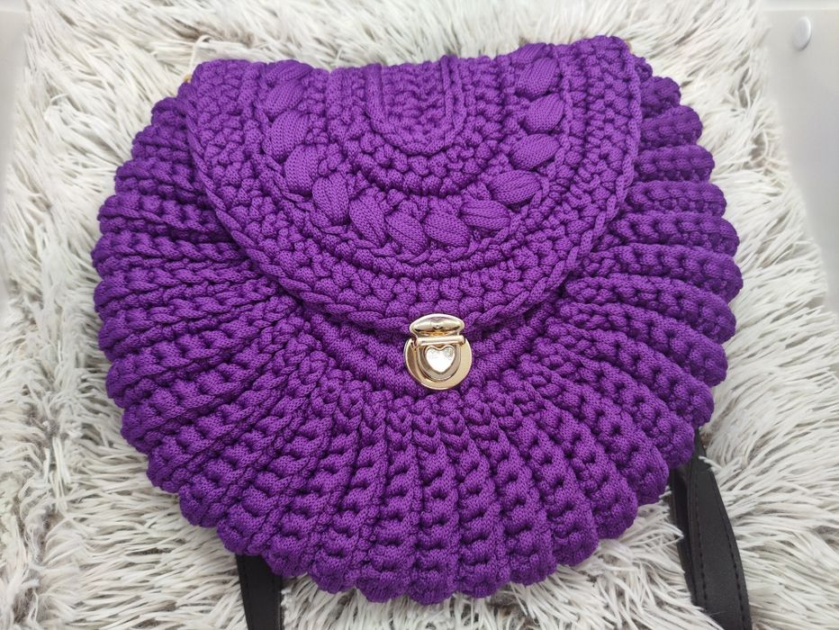 Torebka okrągła OREO na szydełku