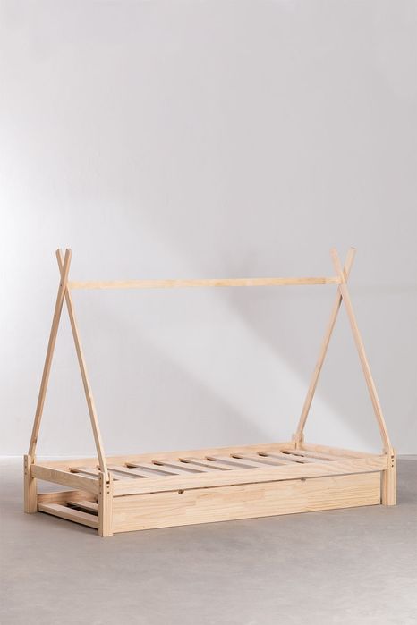 Cama sklum em madeira 90x190