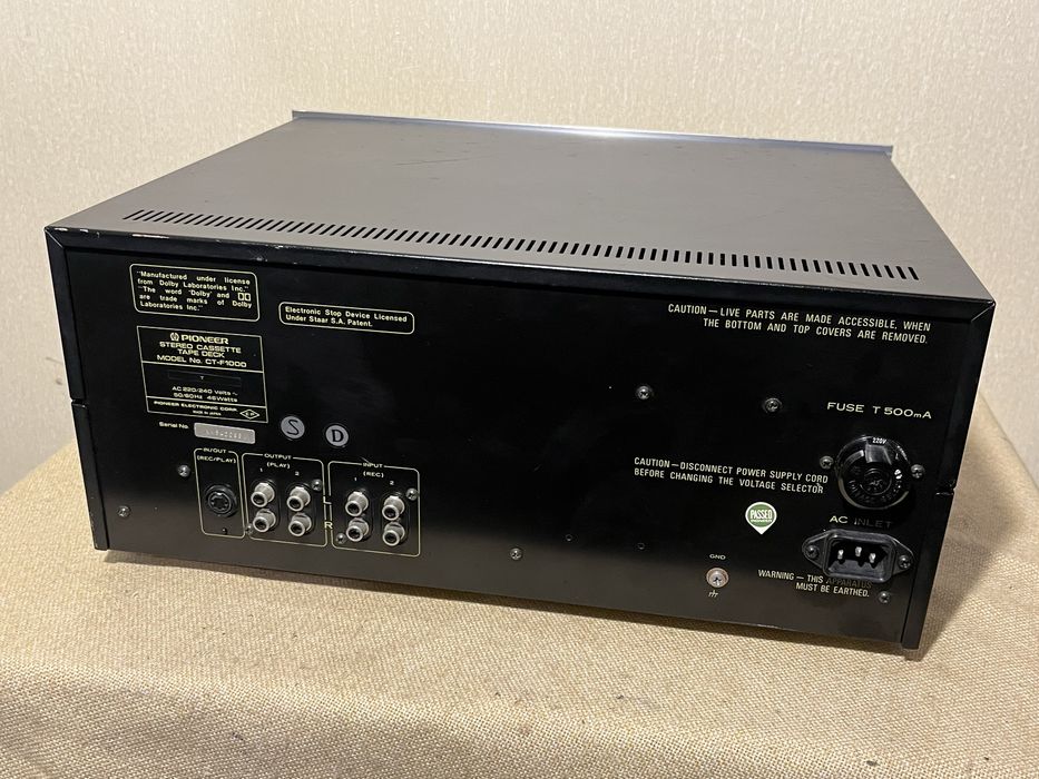 Топовая HI-END кассетная дека PIONEER CT-F1000 (3 головки/2 тонвала