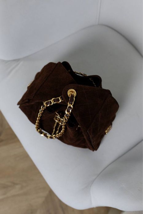 Сумка Chanel 25 Small шоколадна