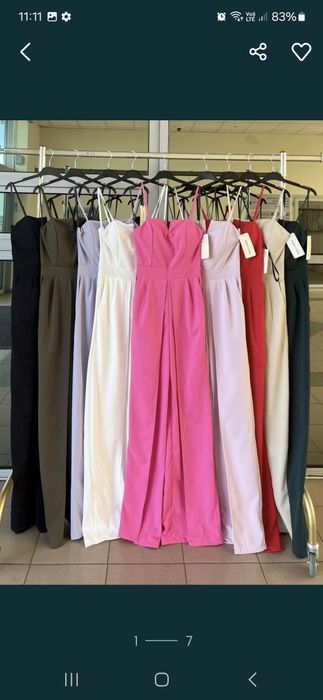 Kombinezon róż, gładki