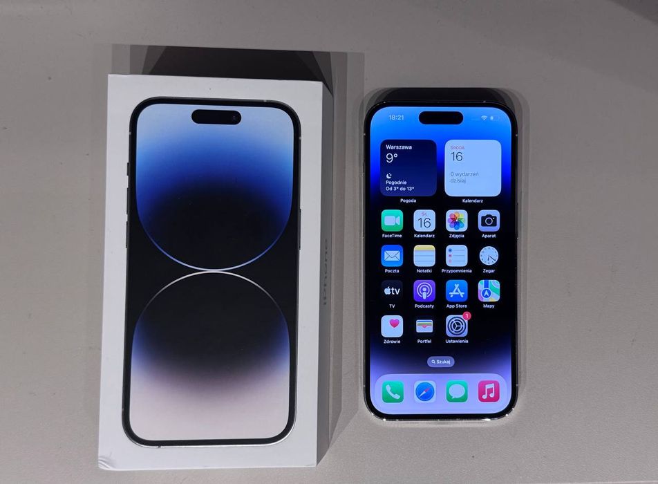 IPhone 14 Pro Max 128Gb Silver Bateria 100% Warszawa Ochota • OLX.pl