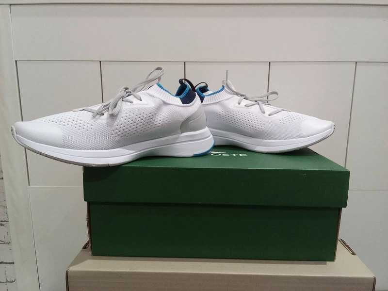 białe sportowe buty marki Lacoste Run Spin Knit  38 wkładka 25 cm nowe