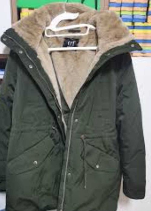 Куртка зимова жіноча парка zara trf collection водонепроникна хакі