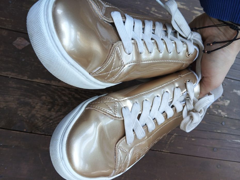 Sneakersy Tussardi Jeans 41 gold