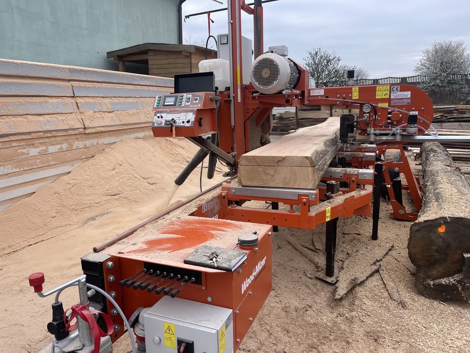 Tartak objazdowy, przecieranie drewna, mobilny trak, usługi u klienta