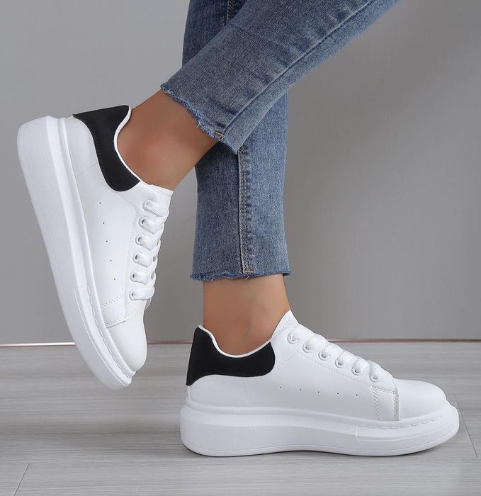 Modne białe sneakersy r.36,37,38,39,40,41  HIT!