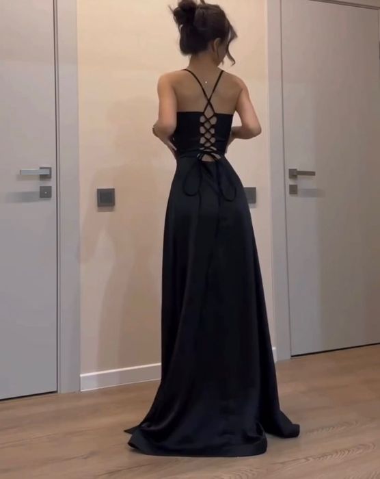 атласна сукня, випускна сукня