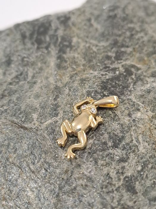 Złota zawieszka Żabka Pr.585 Nowa