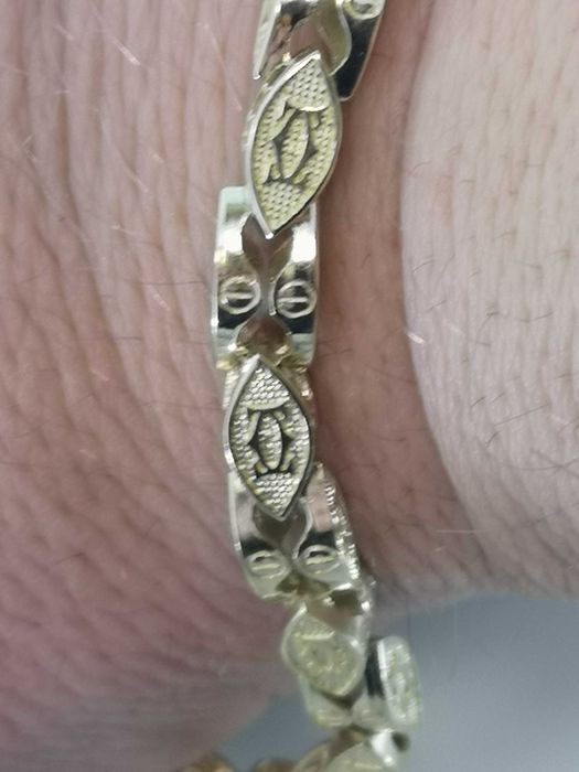 Złoty łańcuszek Cartier pr. 585 Nowy 57g,61cm(8004)