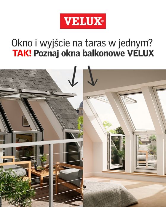 Okno dachowe z montażem