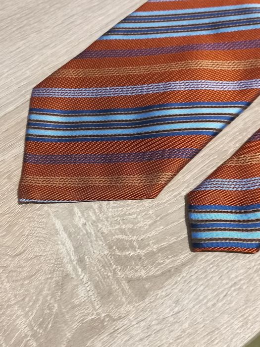 elegancki brązowy wzorzysty krawat Kingfield