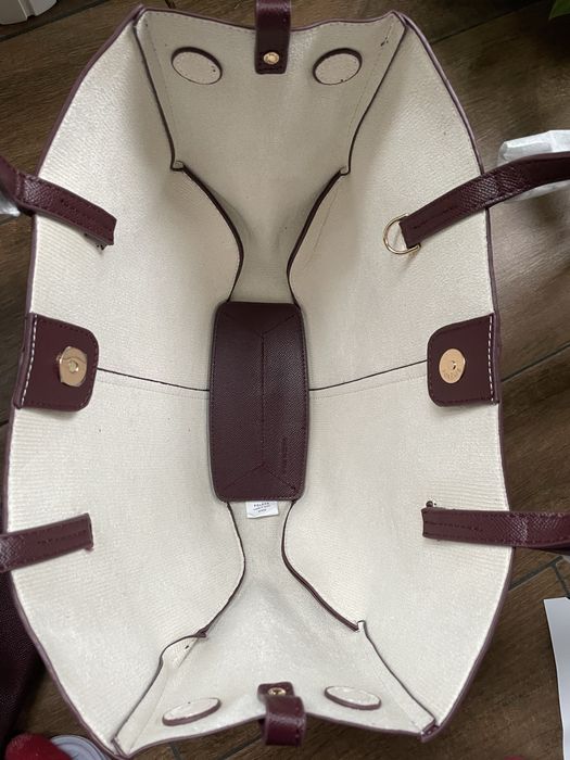 Torebka polene cyme mini burgundowa Bordowa