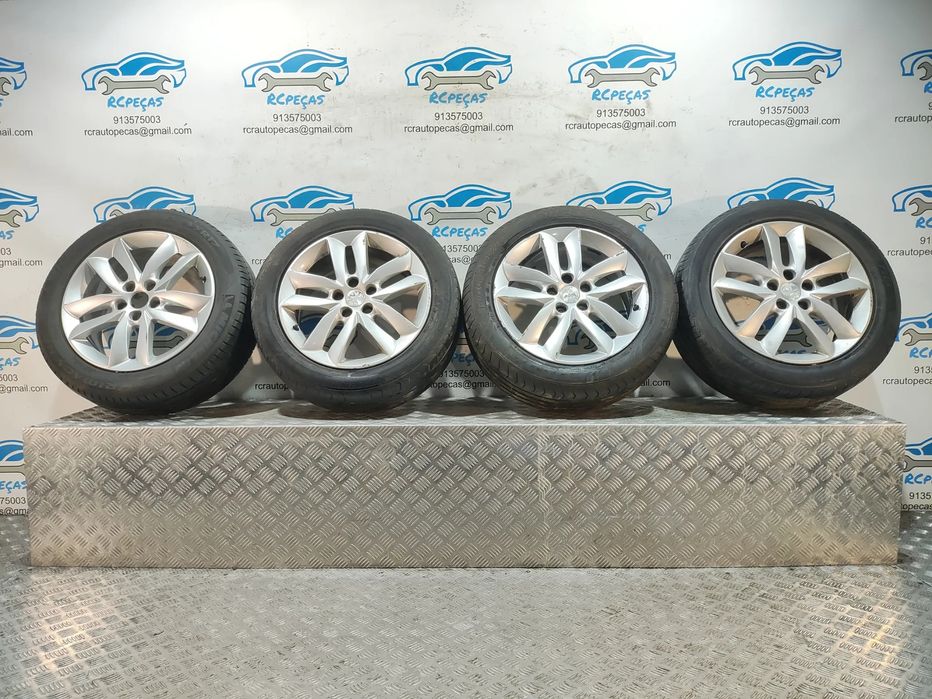 Conjunto Jantes 17 Originais Peugeot 508 1 Mk1 7J ET46 5x108