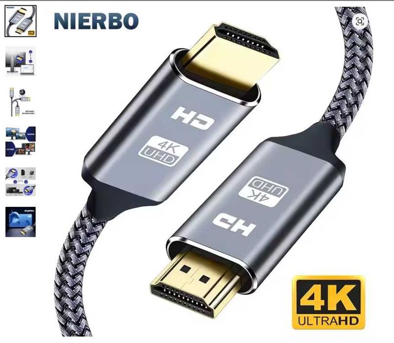 Кабель NIERBO HDMI to HDMI 4K/длина 2м/качественный!