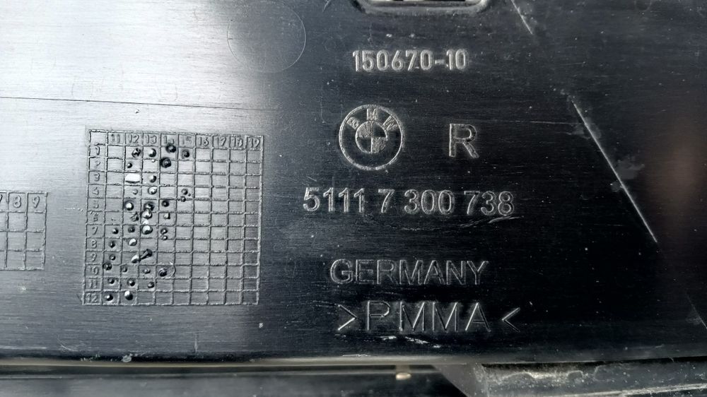 Grelha de parachoques BMW f30 F31 de 2014