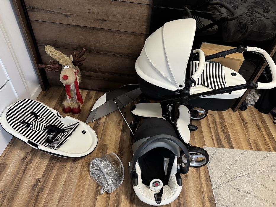 Wózek Mima Xari zestaw pełny z fotelikiem i bazą isofix