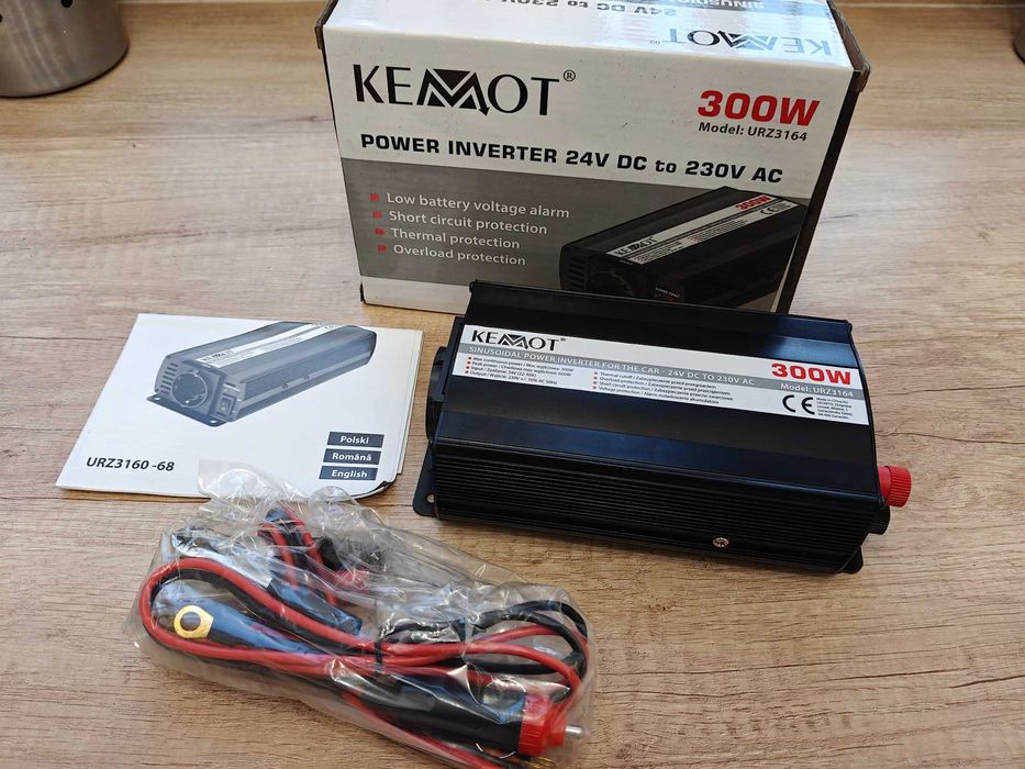 PRZETWORNICA prądu KEMOT 24V - 230V 300W