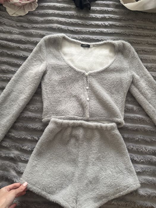 Теплий костюм фліс шоколад