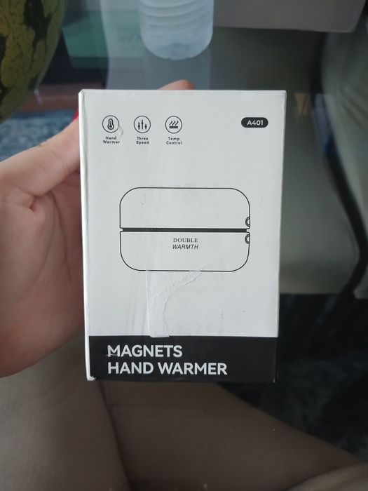 Aquecedor de Mãos Elétrico Magnético Recarregável USB (2 em 1) — Novo