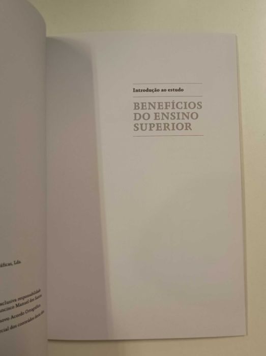 Introdução ao estudo benefícios do ensino superior