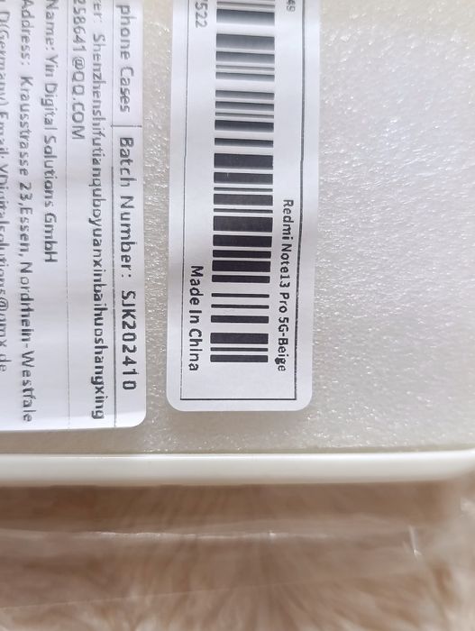 Білий силіконовий чолох для Redmi Note 13 Pro 5G