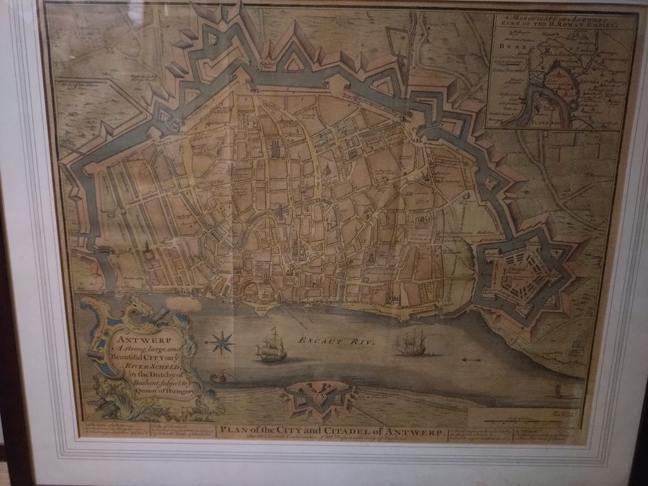 Mapa Antwerpii oryginał