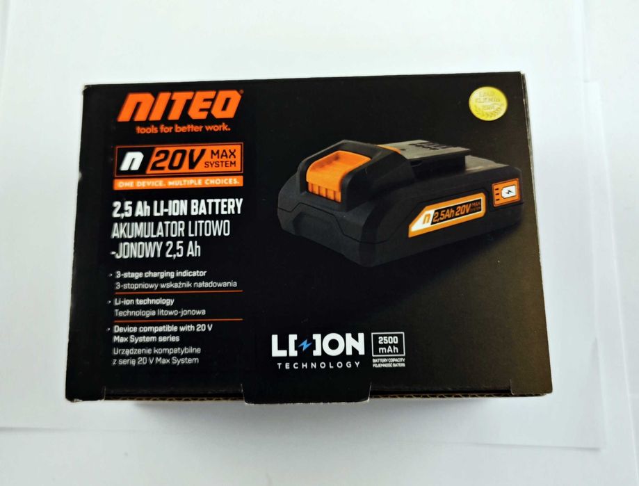 Akumulator Bateria Niteo Tools 20V 2,5AH