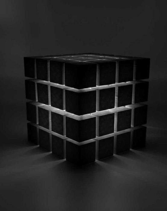 Дизайнерський LED-світильник "Geometric Core" — 3D-арт нічник