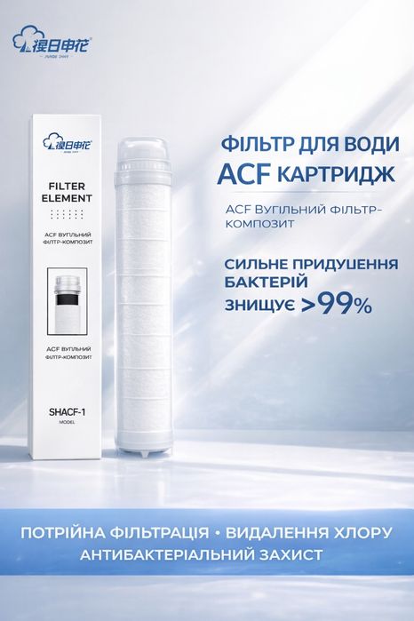 Фільтр для води SHACF-1 ACF Carbon Fiber | Картридж для очищення води