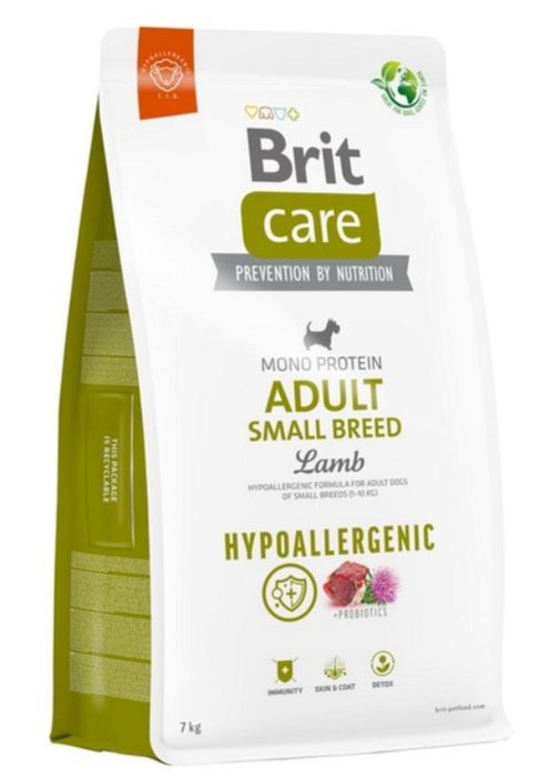 Корм для собак малых пород Brit Care Small Breed с ягненком 7кг.